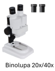 Binolupa 20x/40x - binokulární mikroskop